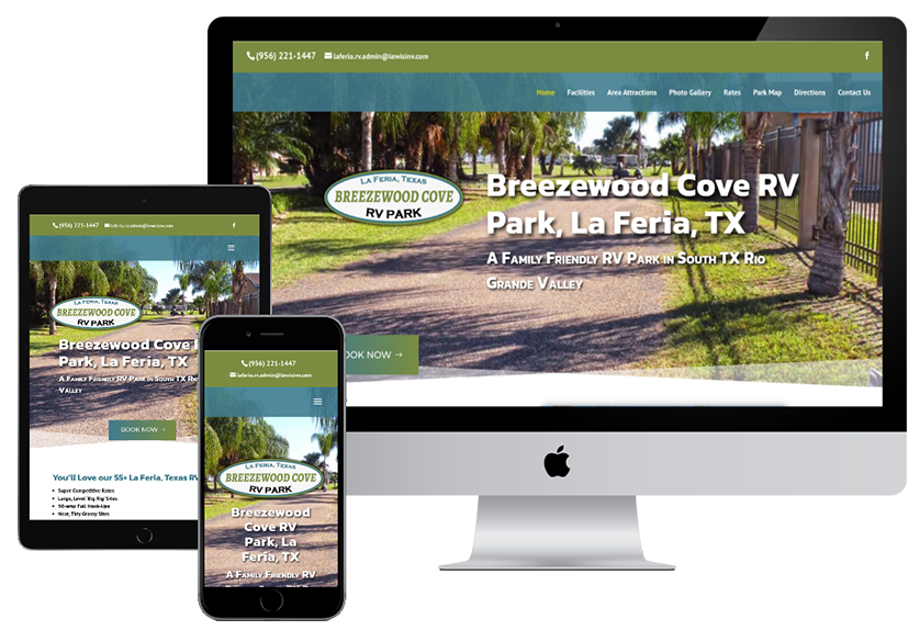 Breezewood Cove RV Park website design