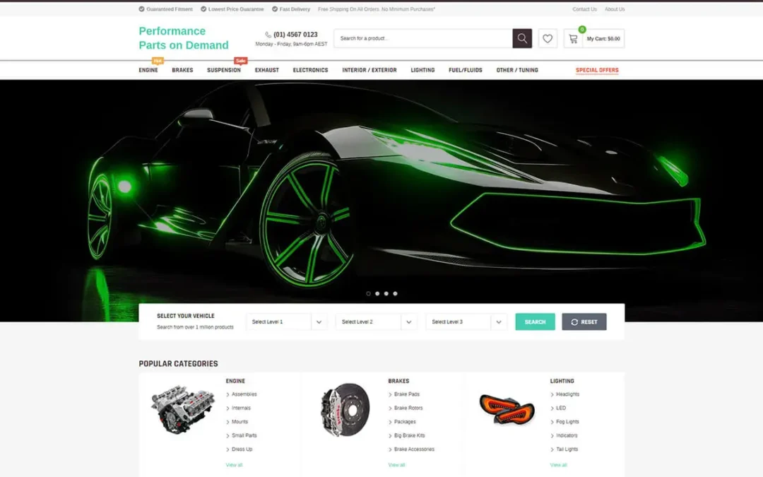 Auto Parts Ecommerce Website Development: A Comprehensive Guide